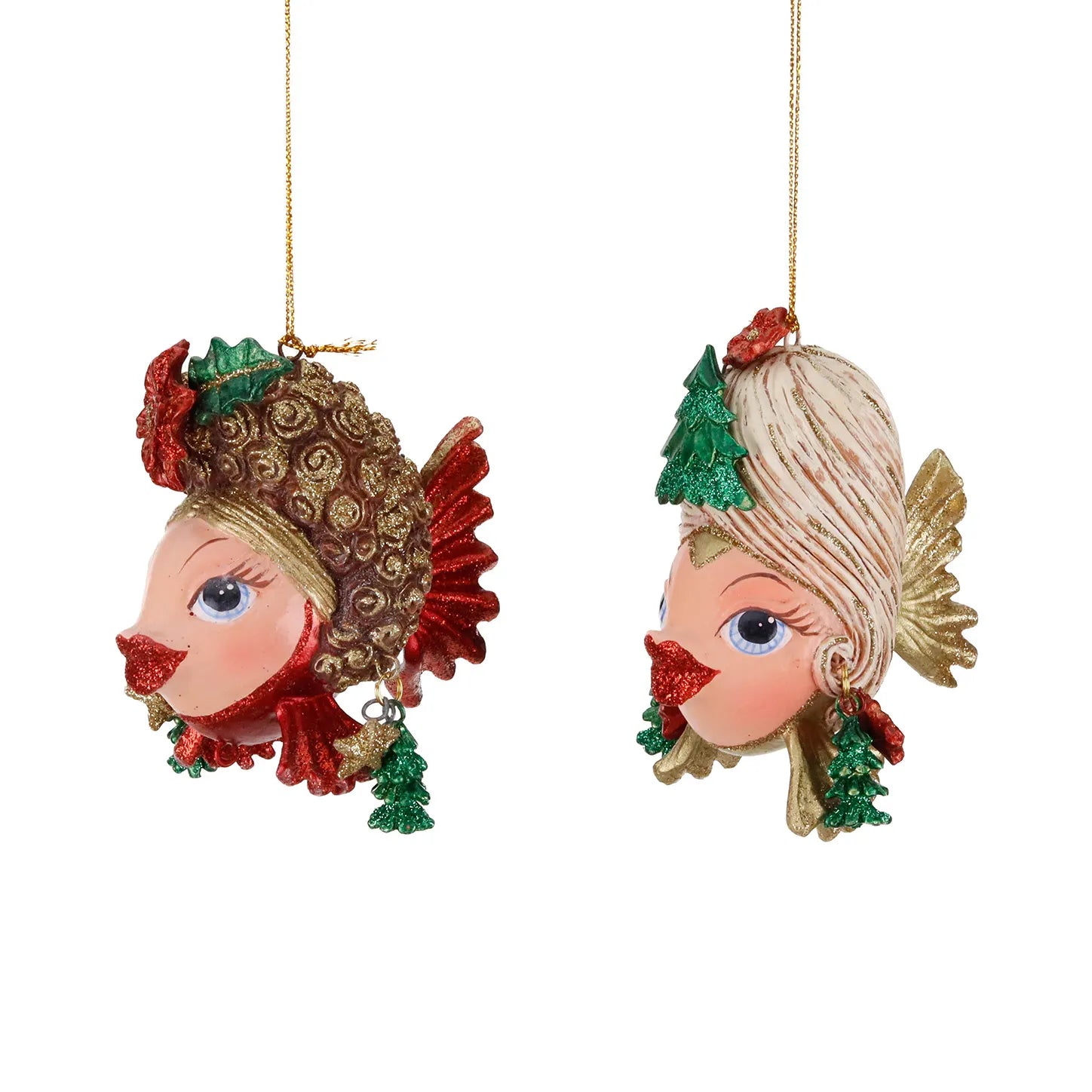 Decorazione “Xmas Couture Fish Big Hair”