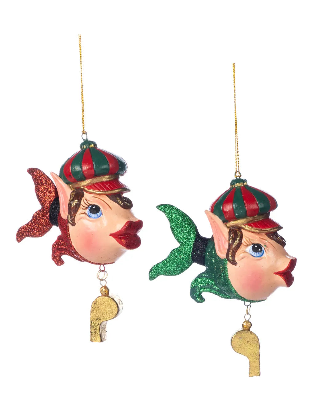 Decorazione Elfo Pesciolino con Fischietto