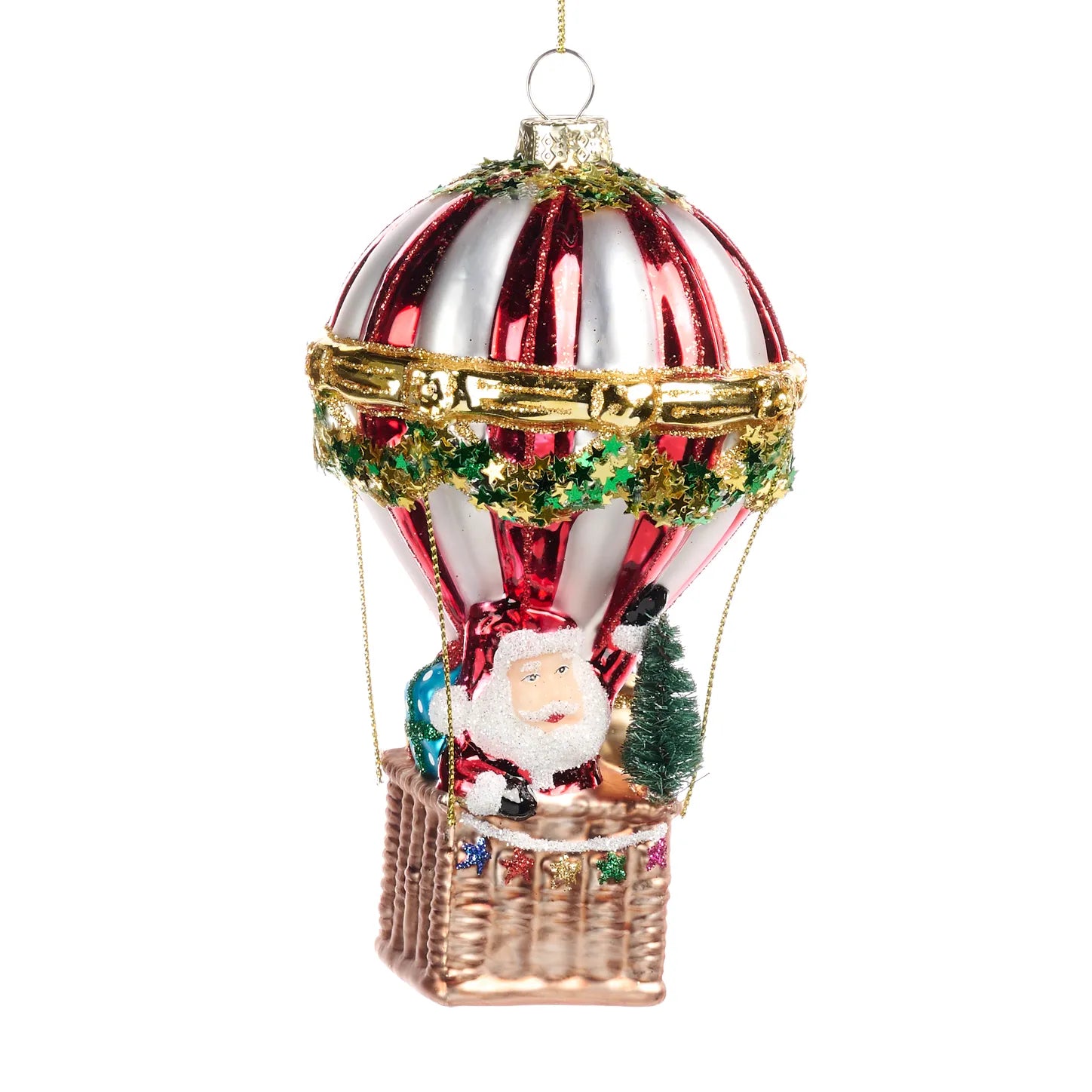 Decorazione Babbo Natale in Mongolfiera